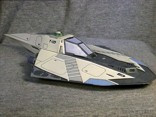 Модель космического истребителя N-2 Starfighter из бумаги/картона