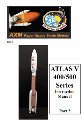Сборная бумажная модель / scale paper model, papercraft Atlas V 