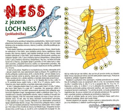 Сборная бумажная модель / scale paper model, papercraft Loch Ness Monster  (ABC 1999-17) 