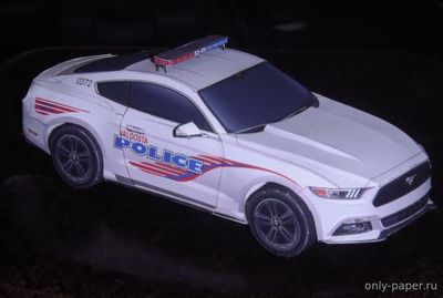Сборная бумажная модель / scale paper model, papercraft 2015 Ford Mustang Valdosta Police [Kin Shinozaki] 