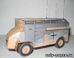 Сборная бумажная модель / scale paper model, papercraft AEC Dorchester (3 варианта раскраски) 
