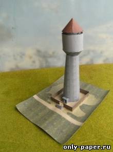 Сборная бумажная модель / scale paper model, papercraft Зенитная башня немецкого аэродрома - Flakturm 