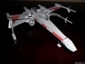 Сборная бумажная модель / scale paper model, papercraft X-Wing (Звзедные войны) 