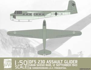 Сборная бумажная модель / scale paper model, papercraft DFS 230 Assault Glider (RocketmanTan) 