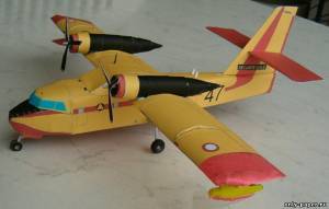 Сборная бумажная модель / scale paper model, papercraft Canadair CL-215 