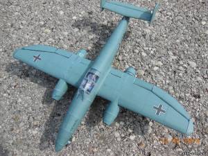 Сборная бумажная модель / scale paper model, papercraft Многоцелевой истребитель Heinkel He 280 