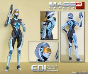 Сборная бумажная модель / scale paper model, papercraft EDI (Mass Effect 3) 