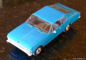 Сборная бумажная модель / scale paper model, papercraft Chevrolet Opala Coupe Special 1970/71 