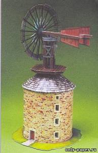 Сборная бумажная модель / scale paper model, papercraft Vetrny mlyn v Ruprehtove (ABC 20/2001) 