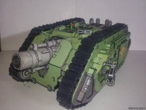 Сборная бумажная модель / scale paper model, papercraft Land Raider Typhon Heavy Siege Tank (Warhammer 40k) 