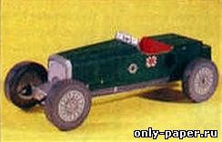 Сборная бумажная модель / scale paper model, papercraft Bentley 1930 