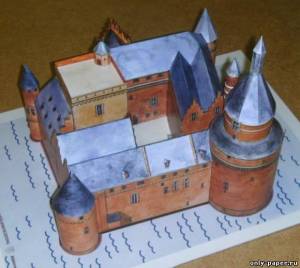 Сборная бумажная модель / scale paper model, papercraft Duurstede Castle (Netherlands) 