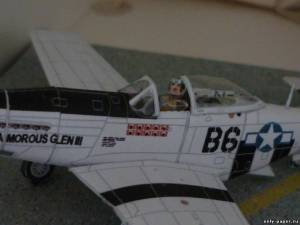 Сборная бумажная модель / scale paper model, papercraft Фигурка пилота ВВС США / USAF Pilot Figurine [Bruno VanHecke] 