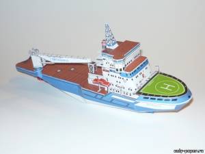 Сборная бумажная модель / scale paper model, papercraft Ледокол IB Nordica [Fifik] 