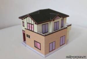 Сборная бумажная модель / scale paper model, papercraft Japanese House 