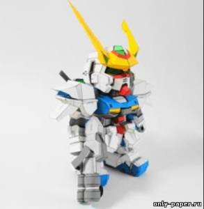 Сборная бумажная модель / scale paper model, papercraft SD ZGMF-X12 Gundam Astray Out Frame 