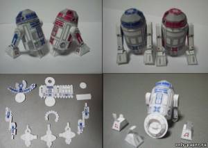 Сборная бумажная модель / scale paper model, papercraft R2-D2,R2-D1,R2-A6,R2-D3,R2-X2,R2-R9,R2-Q5,R2-B1 