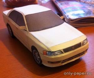 Сборная бумажная модель / scale paper model, papercraft Toyota Mark II (X90) [Atlantic3D] 