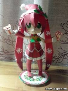 Сборная бумажная модель / scale paper model, papercraft Vocaloid - Hatsune Miku 