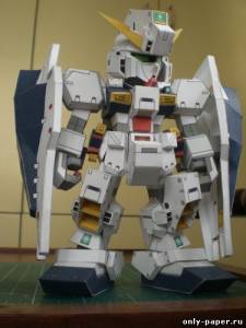 Сборная бумажная модель / scale paper model, papercraft SD RX-121-1 Gundam TR-1 Hazel Custom 