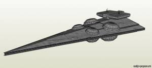 Сборная бумажная модель / scale paper model, papercraft Имперский крейсер класса "Запрещающий" (Звёздные войны) [Robert Ester] 