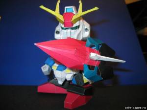 Сборная бумажная модель / scale paper model, papercraft SD MSZ-006 Zeta Gundam 
