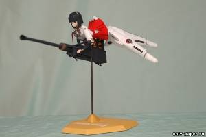 Сборная бумажная модель / scale paper model, papercraft Strike Witches - Inagaki Mami [Rahamu] 