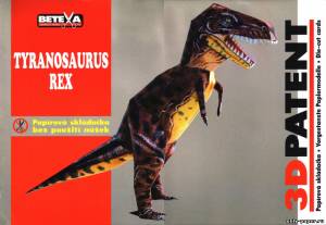 Сборная бумажная модель / scale paper model, papercraft Тираннозавр T-Rex (Betexa) 