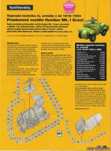 Сборная бумажная модель / scale paper model, papercraft Humber Mk. I Scout (ABC) 
