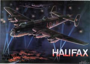 Модель самолета Hanley Page Halifax B MkII из бумаги/картона