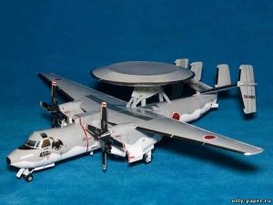 Сборная бумажная модель / scale paper model, papercraft Grumman E-2C Hawkeye 