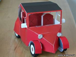 Модель автомобиля Laytonmobile из бумаги/картона