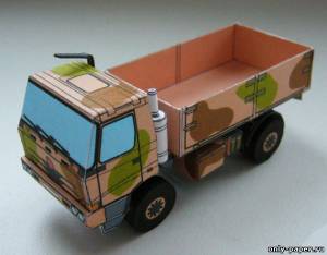Сборная бумажная модель / scale paper model, papercraft Tatra Force 816 4x4 Vvn (Minibox) 