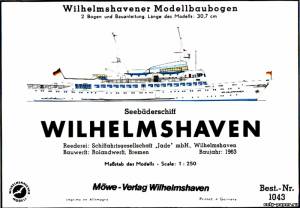 Сборная бумажная модель / scale paper model, papercraft Wilhelmshaven (WHM 1043) 
