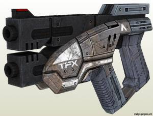 Модель пистолета M-3 Predator из бумаги/картона