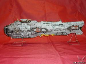 Модель космического корабля Devourer Battlecruiser из бумаги/картона