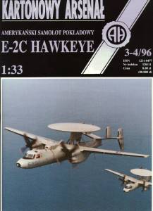 Сборная бумажная модель / scale paper model, papercraft E-2C Hawkeye (Halinski KA 3-4/1996) 