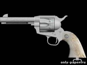 Модель револьвера The Colt .45 Model 1873 Single Action из бумаги