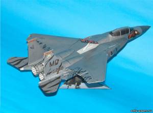 Сборная бумажная модель / scale paper model, papercraft F-15E Tiger Meet 2005 