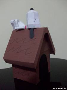 Сборная бумажная модель / scale paper model, papercraft Snoopy 