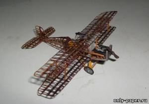 Сборная бумажная модель / scale paper model, papercraft Истребитель Royal Aircraft Factory S.E.5 