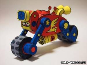Сборная бумажная модель / scale paper model, papercraft Rider Robo 