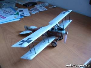 Сборная бумажная модель / scale paper model, papercraft Albatros C.III ltn. Bruno Maass 1916г. 