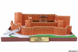 Сборная бумажная модель / scale paper model, papercraft Красны форт Агра / Agra Fort 