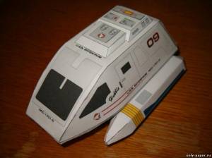 Сборная бумажная модель / scale paper model, papercraft Type 17 Shuttlepod HUBBLE (Star Trek) 