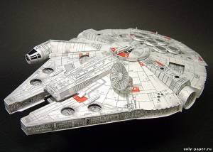 Сборная бумажная модель / scale paper model, papercraft «Тысячелетний сокол» / Millenium falcon (Star Wars) 