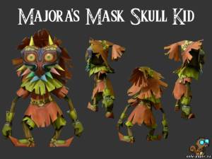 Сборная бумажная модель / scale paper model, papercraft Skull Kid (из игры Majora's Mask) 