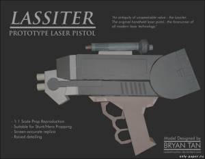 Сборная бумажная модель / scale paper model, papercraft Firefly - The Lassiter Pistol [RocketmanTan] 