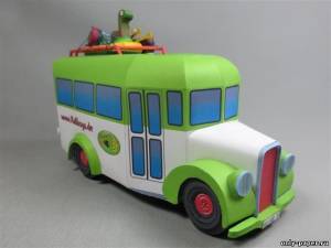 Модель автобуса Der Kallbus из бумаги/картона